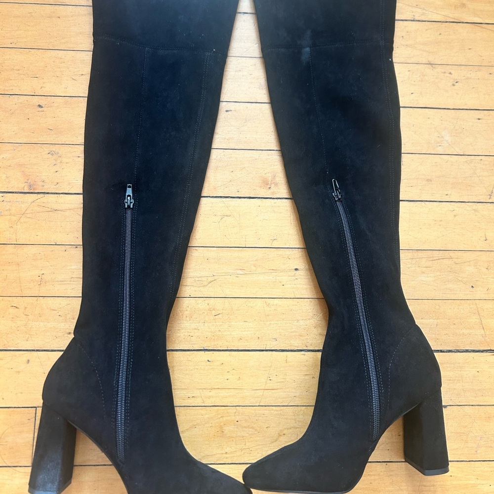 Chic Black Over the Knee Boots